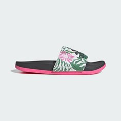 Шлепанцы adidas Adilette Comfort, размер 7 UK, Carbon/Off White/Lucid Pink