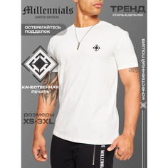 Футболка спортивная Millennials, размер S, белый