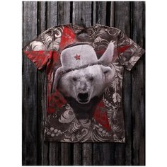 Футболка KRASAR, размер M, коричневый, красный