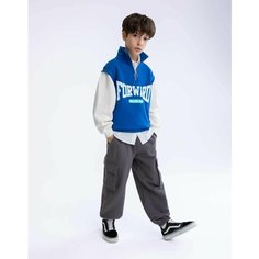 Брюки спортивные Gloria Jeans GJ COOL, размер 10-12л/146-152, серый