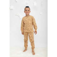 Пижама crockid, размер 56/110, коричневый