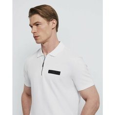 Поло Gloria Jeans GJ BLACK, размер XXL (56), белый