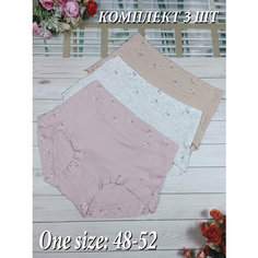 Трусы H&C Underwear слипы хлопковые, набор из, комплект из 3 шт., размер Free