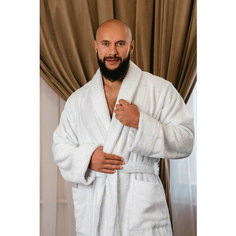 Халат BIO-TEXTILES, размер 52-54, белый