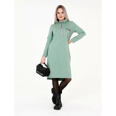 Платье Elena Tex П-120, размер 54, оливковый