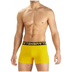 Трусы Teksa MBX005, размер р.2XL, желтый/черный