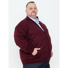 Кардиган Turhan, размер 3 XL, , бордовый