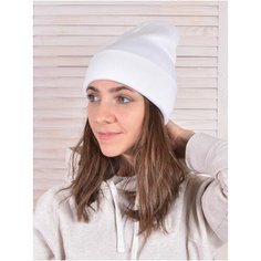 Шапка бини TOPROCK Caps, размер 56-59, белый