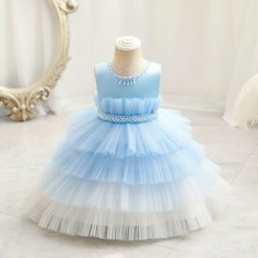 Платье, размер 100, голубой Max Garment