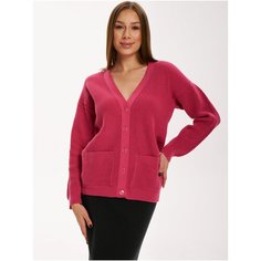 Кардиган Modclick, размер oversize, , ярко-розовый