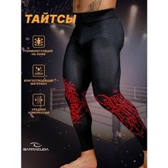 Тайтсы Barracuda, размер L, black/red