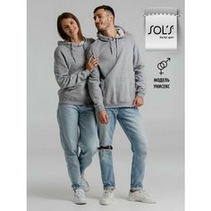 Толстовка Sols, размер 4XL, , серый