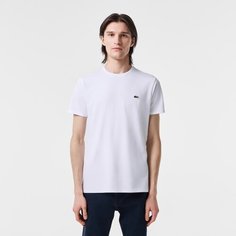 Футболка LACOSTE, размер T7, белый-зеленый