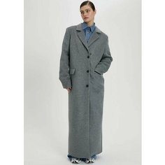 Пальто Katerina Myachina, размер L, серый меланж