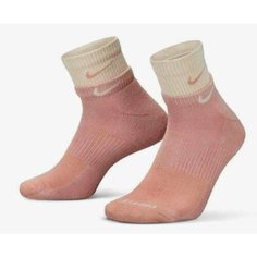 Носки NIKE Nike Everyday Plus Cushioned, размер L, пудровый