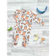 Комбинезон Mjolk, размер 92, зеленый, оранжевый, черный, бежевый
