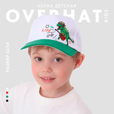 Кепка Overhat Life style, размер 52/54, 000 белый