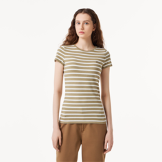 Футболка LACOSTE, размер T40, бежевый