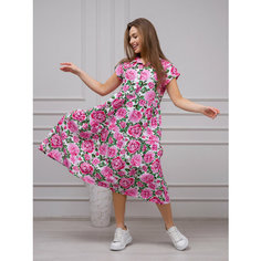 Платье MoloNa, размер 48, розовый