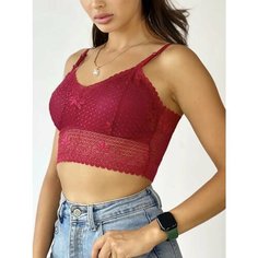 Бюстгальтер H&C Underwear, размер 44-48, бордовый