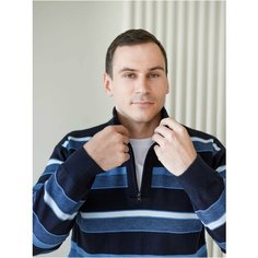 Свитер DECADE, размер 56, , темно-синий/синий
