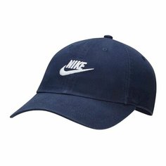 Бейсболка NIKE, размер S/M, белый, синий