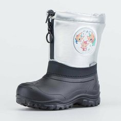 Сноубутсы КОТОФЕЙ "Три кота", размер 31-32, серый/черный