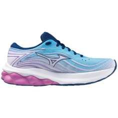 Кроссовки Mizuno WAVE SKYRISE 5, размер 5,5 UK, голубой/темно-синий/пурпурный