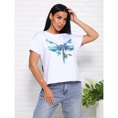 Футболка Crazy bear, размер 56-58, белый (01)