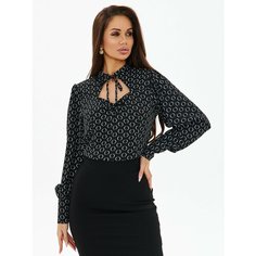 Блуза TOPLES, размер 48, черный