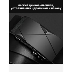 Ремень , размер 130, черный Нет бренда