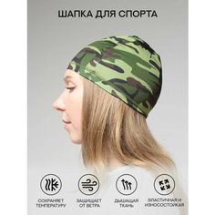 Шапка , размер универсальный, зеленый/камуфляж Hardy Store