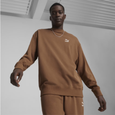 Свитшот PUMA Better Classics Relaxed Crew, размер XL, , коричневый