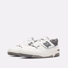 Кроссовки New Balance 550, полнота D, размер 8 US 41.5 EUR 26 CM, белый/серый
