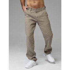 Брюки классические HEISEDE, размер 31, коричневый