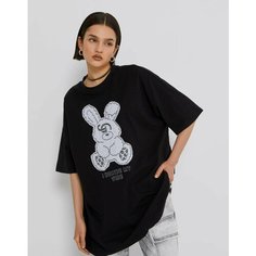 Футболка Gloria Jeans Ready! Steady! Go!, размер 12-14л/152-164, черный