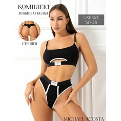 Комплект нижнего белья MICHAEL ACOSTA, размер ONE SIZE, черный