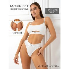 Комплект нижнего белья MICHAEL ACOSTA, размер ONE SIZE, белый