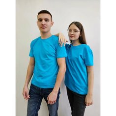 Футболка WELLWEAR, размер 50, голубой