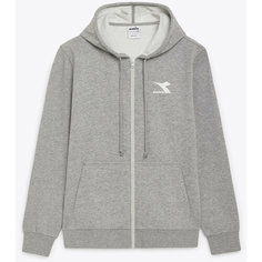 Толстовка спортивная Diadora HOODIE FZ CORE, размер L, , серый