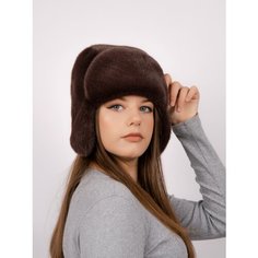 Шапка ушанка , размер 58-59-60, коричневый Нет бренда