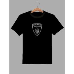 Футболка северный человек, размер S, чёрный ZA Print