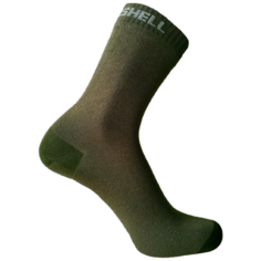 Носки DexShell Ultra Thin Crew, размер 36/38, серый, хаки, зеленый