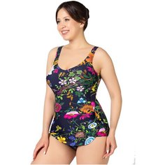 Купальник Lightswim, размер 44-46, фиолетовый, горчичный, белый, мультиколор, фуксия, черный, оранжевый, розовый, желтый, коралловый, зеленый, голубой, красный