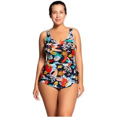 Купальник Lightswim, размер 44-46, золотой, белый, мультиколор, оранжевый, черный, бирюзовый, желтый, коралловый, синий, зеленый, голубой