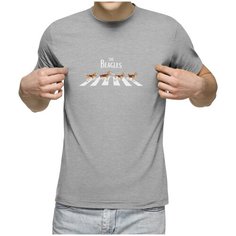 Футболка Us Basic, размер 2XL, серый меланж