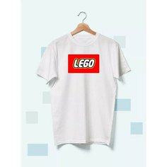 Футболка надпись lego, размер M, белый Hlopuska