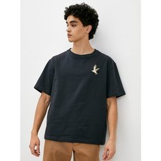 Футболка Берегите Птиц, размер L, серый, бежевый