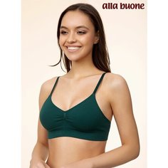 Топ Alla Buone, размер 44;46, изумрудный зеленый
