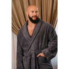 Халат BIO-TEXTILES, размер 44-46, темно-серый
